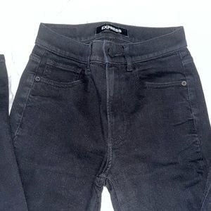 Express Black Flare Jeans